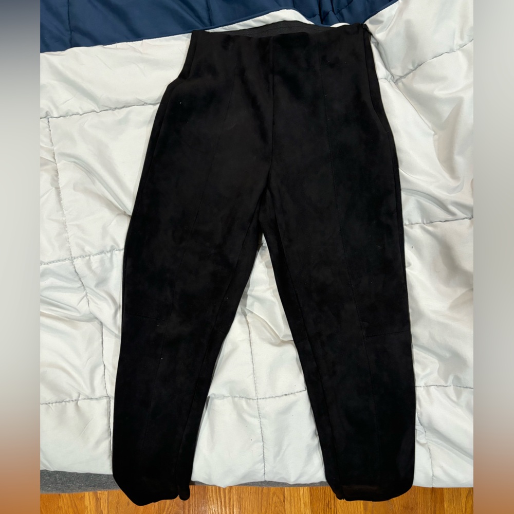 Suede black dress pants size xs.